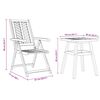 vidaXL Garden Dining Set 3 pcs Brown Solid Acacia Wood