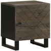 vidaXL Bedside Cabinet Black 40x33x46 cm Solid Wood Mango