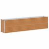 vidaXL Garden Raised Bed Light Brown 290 x 50 x 68 cm Galvanised Steel