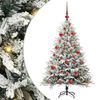 vidaXL Artificial Pre-lit Christmas Tree with Ball Set Green 150 cm