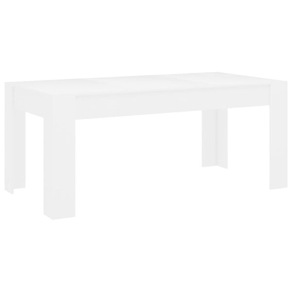 vidaXL Dining Table White 180x90x76 cm Engineered Wood