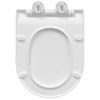 vidaXL Toilet Seat Adjustable White 48.5 x 36 x 5 cm Polypropylene