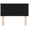 vidaXL Headboard with Headboard Black 100 cm Faux Leather