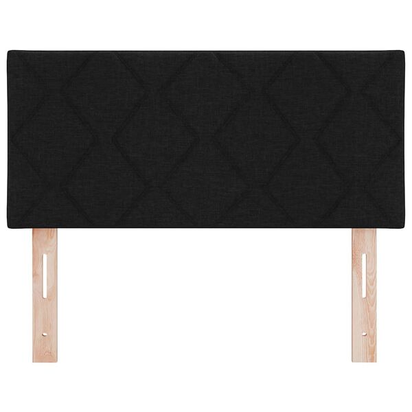 vidaXL Headboard with Headboard Black 100 cm Faux Leather