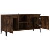vidaXL TV Cabinet with Metal Legs Smoked Oak 103.5x35x50 cm