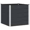 vidaXL Garden Raised Bed Black 100 x 100 x 91 cm alu.