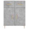 vidaXL Sideboard Concrete Grey 69.5x34x90 cm Engineered Wood