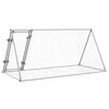 vidaXL Rabbit Hutch Silver 200x105x91 cm Galvanised Steel