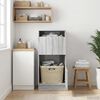 vidaXL Laundry Cabinet with Storage Grey Sonoma Engineered wood
