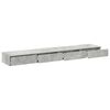 vidaXL Bed Drawers Concrete Grey 180 x 36.5 x 16.5 cm Engineered Wood