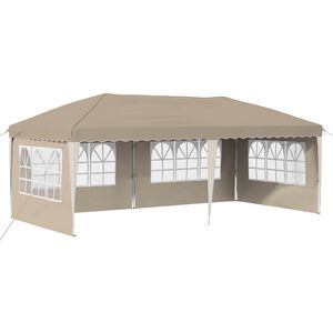 vidaXL Pop-up Party Tent 575 x 289 x 245 cm Cream
