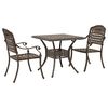 vidaXL Garden Table Set 3 pcs Bronze Cast Aluminium