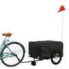 vidaXL Bike Trailer Black 45 kg Iron