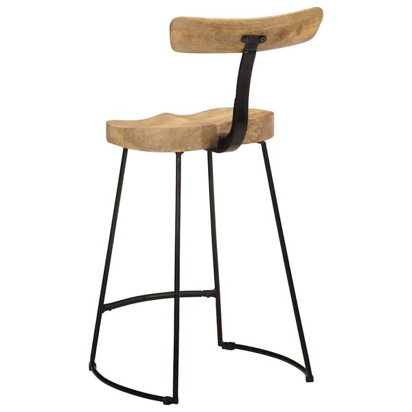 vidaXL Bar Stools 2 pcs 49x43x88 cm Solid Wood Mango