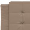 vidaXL Bed Frame without Mattress "Zadar" Cappuccino 90x200 cm Faux Leather