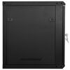 vidaXL Network Cabinet with Storage Black 60 x 60 x 50 cm Steel