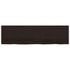 vidaXL Bathroom Countertop Dark Brown 180x50x(2-4) cm Treated Solid Wood
