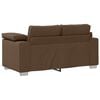 vidaXL Sofa 3 pcs Brown Fabric