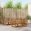 vidaXL Outdoor Sofa Set 7 pcs Natural Solid Acacia Wood