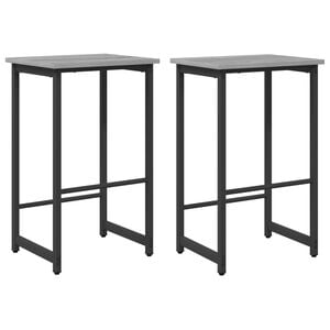 vidaXL Bar Stool 2 pcs Grey Sonoma 40 x 32 x 74 cm Engineered Wood