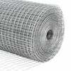 vidaXL Fence with Post Silver 1.4 x 50 m Steel
