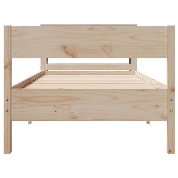 vidaXL Bed Frame without Mattress 90x200 cm Solid Wood Pine