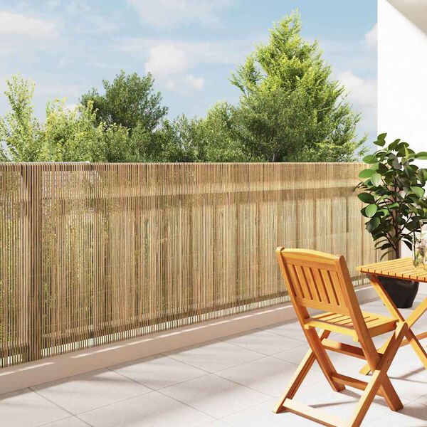 vidaXL Bamboo Fence Brown 400 x 125 cm Bamboo