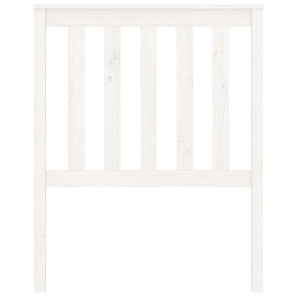 vidaXL Bed Headboard White 81x6x101 cm Solid Wood Pine