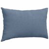 vidaXL Sofa Pillows 2 pcs Blue 50 x 30 cm Corduroy Fabric