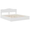 vidaXL Storage Bed with Headboard White 200 x 200 cm Engineered Wood