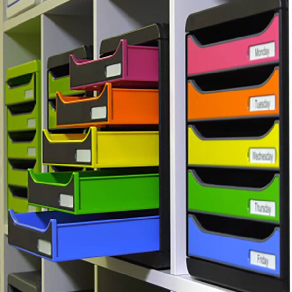 Exacompta Big-Box Plus Desktop Drawer Set Harlequin with 5 Drawers