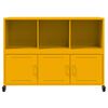 vidaXL Sideboard Mustard Yellow 100.5x39x72 cm Steel