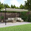vidaXL Pergola with Retractable Roof Cream 395x292x230 cm