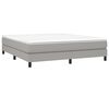 vidaXL Box Spring Bed Frame Light Grey Super King Fabric (UK/IE/FI/NO only)