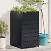 vidaXL Wheelie Bin Storage with Planter Roof for Single 240L Bin Black