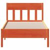 vidaXL Bed Frame without Mattress Wax Brown 90x200 cm Solid Wood Pine