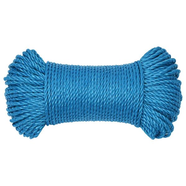 vidaXL Work Rope Blue 6 mm 50 m Polypropylene