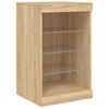 vidaXL Sideboard with LED Lights Sonoma Oak 41x37x67 cm