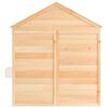 vidaXL Playhouse with Lockable Door and Flower Pots Solid Wood Fir