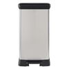 Curver Duo Pedal Bin Deco 23L+23L Silver