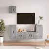 vidaXL 5 Piece TV Cabinet Set Grey Sonoma Engineered Wood