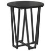 vidaXL Side Table Set 2 pcs Black Oak