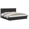 vidaXL Storage Bed with Drawer Black 200 x 200 cm Engineered Wood