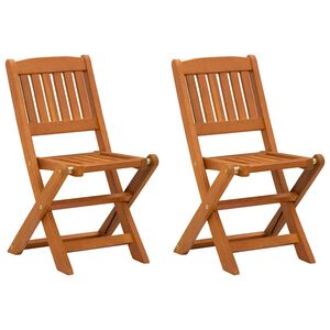 vidaXL Children's Dining Chairs 2 pcs Solid Eucalyptus Wood