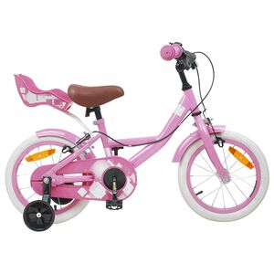vidaXL Kids Bike 12 Inches for 2-4 Years Old Light Pink