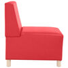 vidaXL Modular Sofa Unit Armless 2 pcs Red 55 x 74 x 82 cm