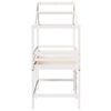 vidaXL Loft Bed with Ladder and Roof without Mattress White 90x190 cm Single