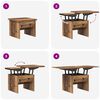 vidaXL Coffee Table Old Wood 55 x 54.5 x 45 cm Engineered wood