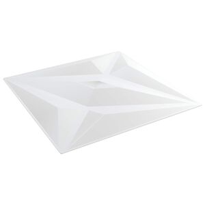 vidaXL Wall Panels Star 24 pcs White Star 50 x 50 cm XPS Foam