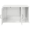 vidaXL Cat House Gloss White 85 x 55 x 50 cm Engineered Wood
